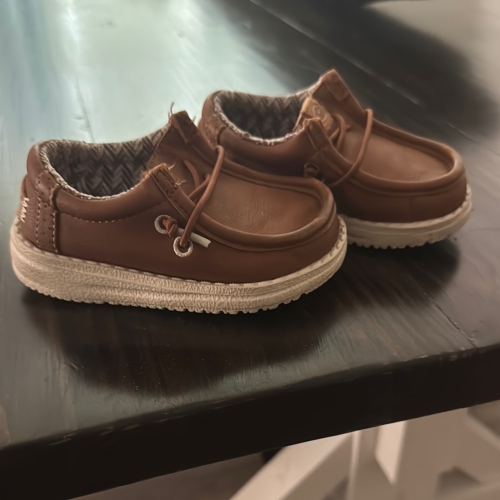 Hey Dude Brown Kids Moccasins